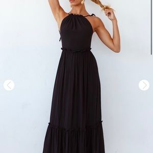 Black maxi dress